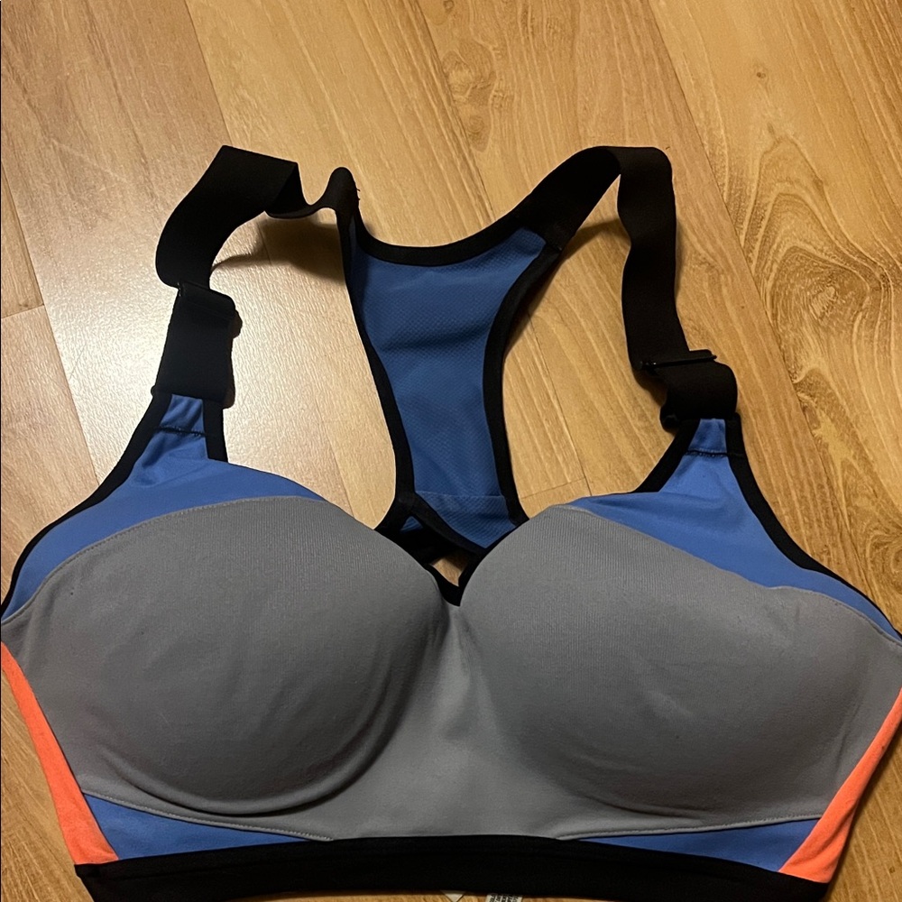 Victoria's Secret Blue and Gray Sports Bra